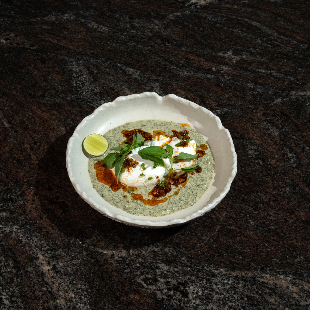 Poached Eggs Yoghurt